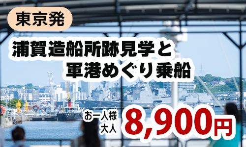 東京発　世界に4か所しか現存しない貴重な造船所跡浦賀ドックをめぐる横須賀満喫ツアー