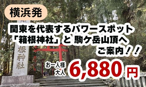 関東を代表するパワースポット「箱根神社」と標高1,356mの駒ケ岳山頂へご案内！！