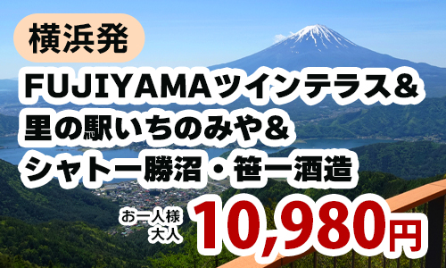 富士山を望む絶景とともに　FUJIYAMAツインテラスで楽しむ夏 ～FUJIYAMAツインテラス&里の駅いちのみや&シャトー勝沼、笹一酒造でW試飲～