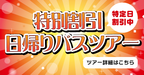 特別割引日帰りバスツアー