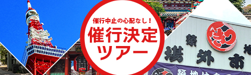催行決定ツアー