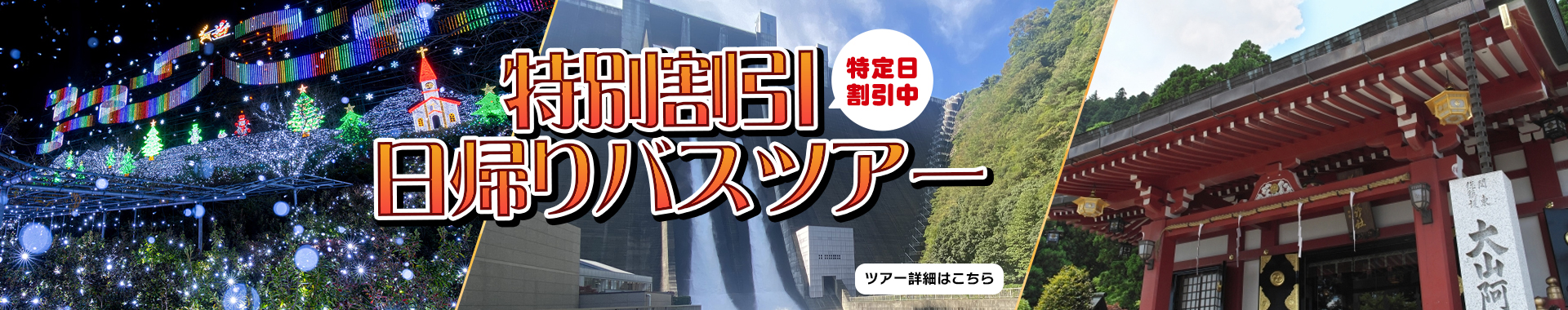 特別割引日帰りバスツアー
