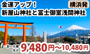金運アップ！新屋山神社と冨士御室浅間神社～ランチバイキングと富士宮やきそば