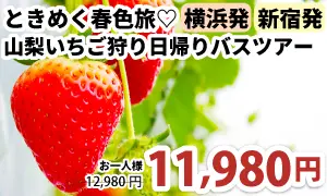 山梨いちご狩り日帰りバスツアー